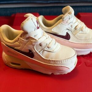 Nike AirMax Pink & Maroon Toddler Sneakers